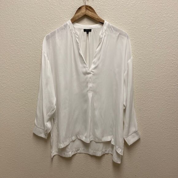 Sen Split Neck Blouse Medium - Picture 1 of 6